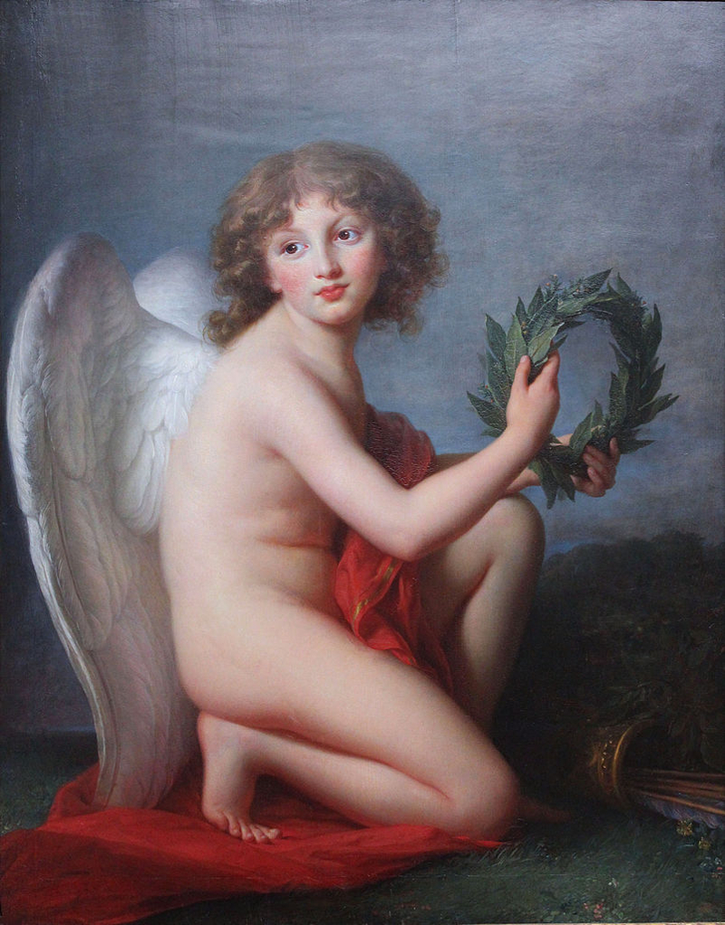 Elisabeth Vigée-Lebrun (peintre française): Le prince Henri Lubomirski en génie de la renommée. Vers 1789. Berlin, Gemälde Galerie.